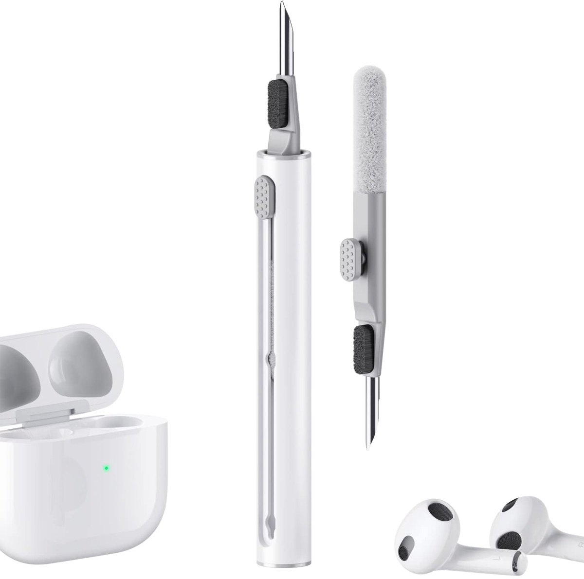 Multifunctionele penreiniger - met spons - met zachte borstel - voor het reinigen van Bluetooth-headsetboxen