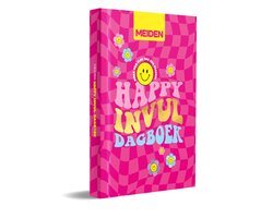 MEIDEN Happy Invuldagboek – Creatief Dagboek voor Meiden – Schrijven, Tekenen & Moodtracken