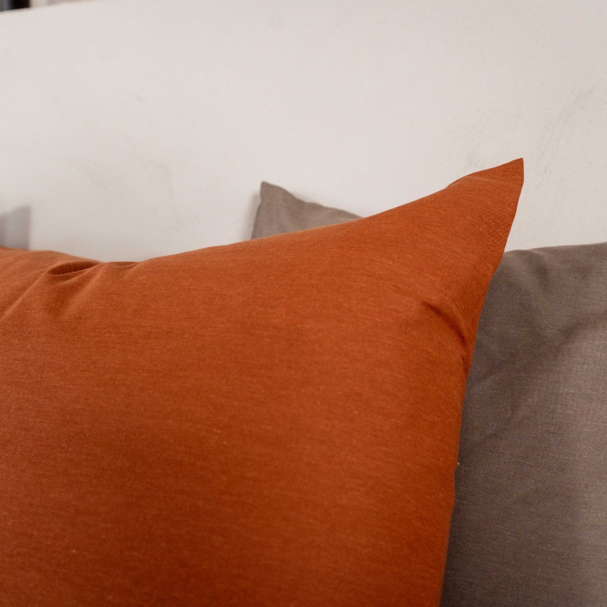 Kayori Kai Kussensloop - 60x70cm Set van 2 - 100% Katoen - Zacht - Caramel