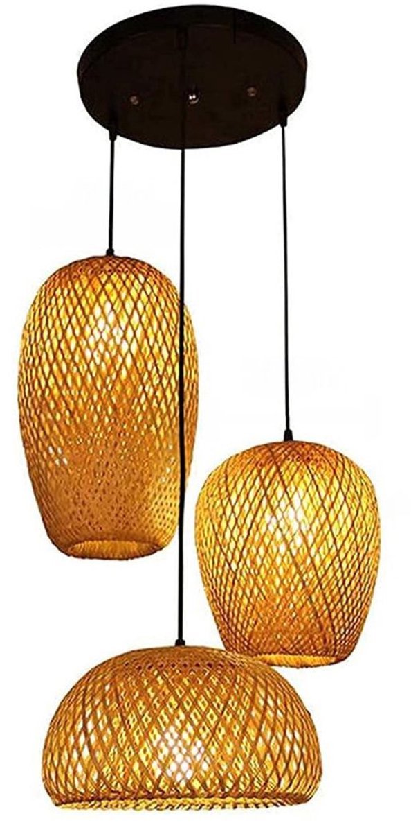 Rotan Hanglamp - Bamboe Plafondlamp - Rieten Wandlamp