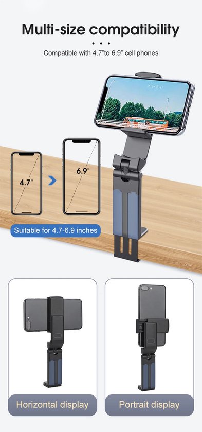 AICase Tablet/telefoonhouder, universele verstelbare houder