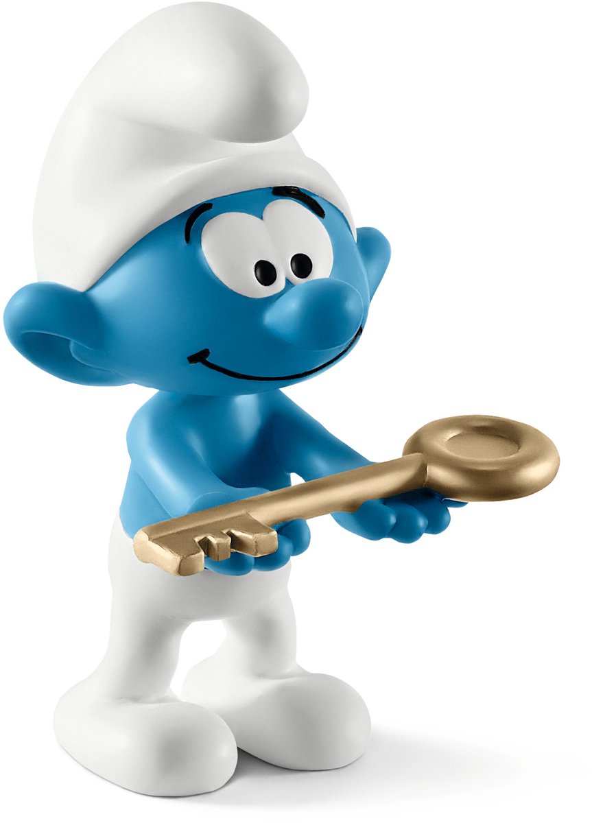 Smurf Met Sleutel - Schleich - 6cm
