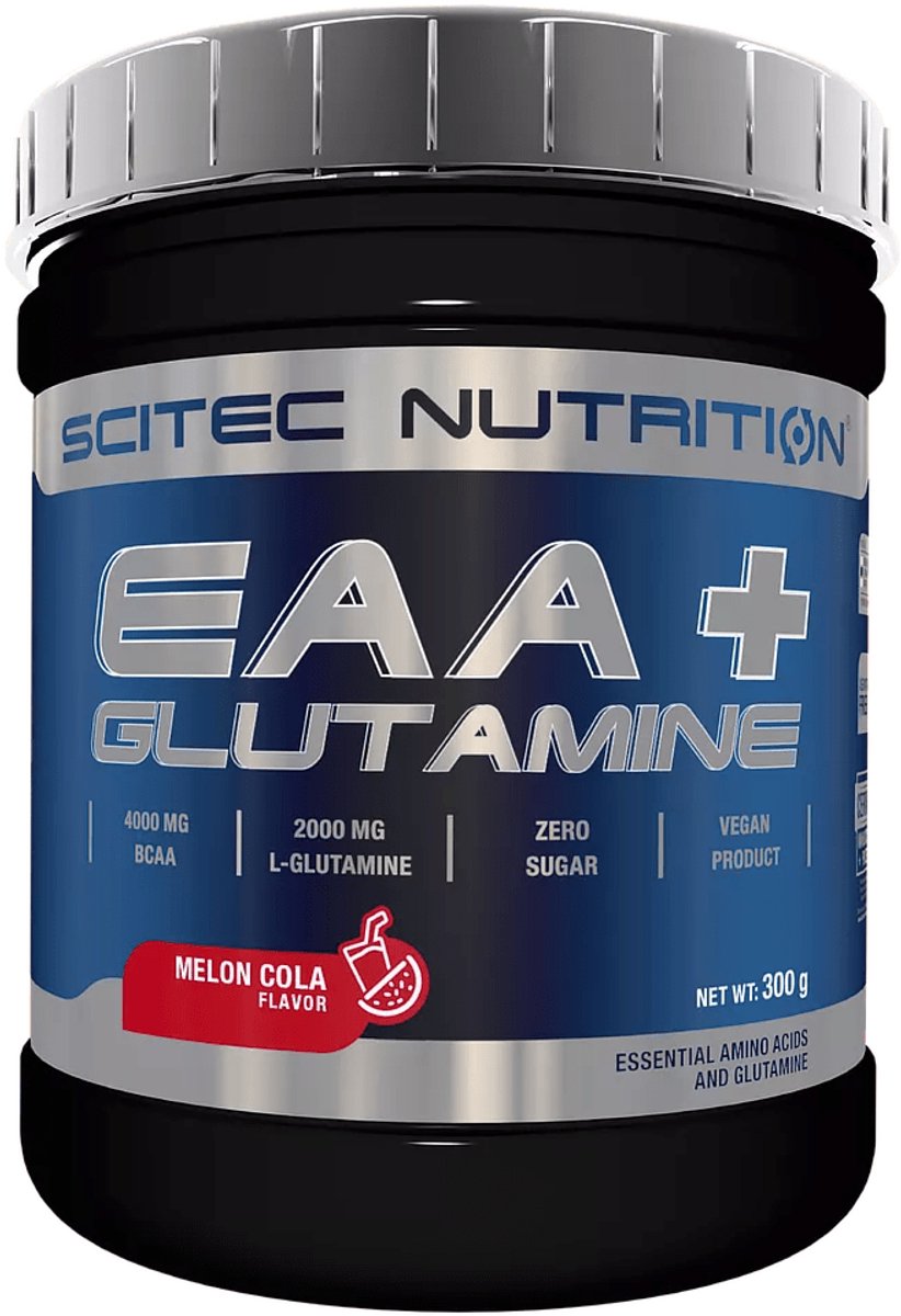 Scitec Nutrition® - EAA + Glutamine (300 gram - Melon/Cola) - Watermeloen/Cola - 33 doseringen - essentiële aminozuren - bcaa - poeder