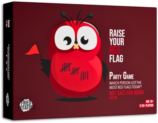 Raise Your Red Flag : Not Safe For Work Edition (18+ NSFW) - Party Game & Ultimate Icebreaker - Découvrez qui a le plus de drapeaux rouges - Anglais