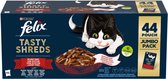Felix Heerlijke Reepjes Farm Selectie - Kattenvoer natvoer - Rund, Kip, Eend, Kalkoen - 44 x 80g