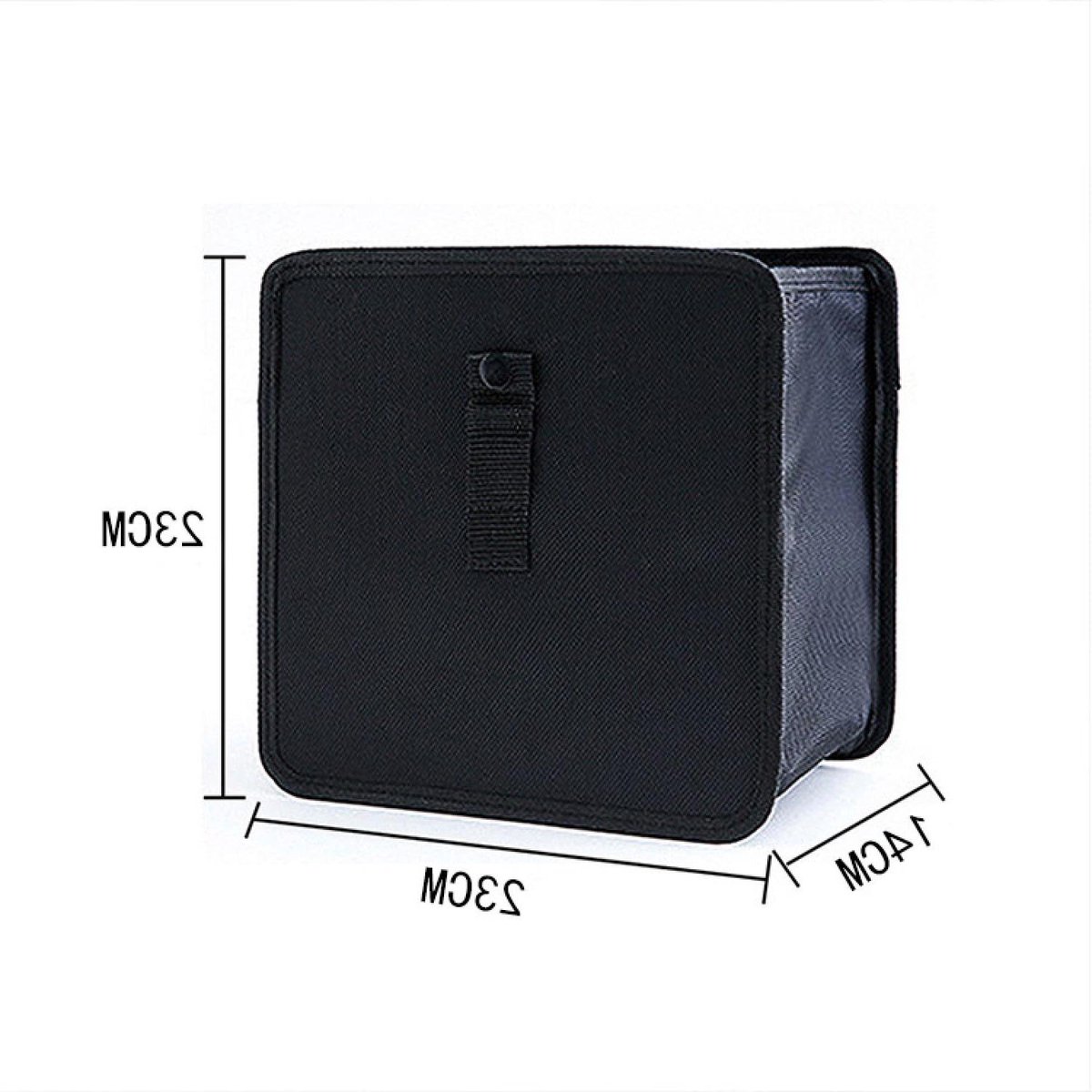 Allecto Premium - Opvouwbare afvalemmer voor in de auto en onderweg - Waterdicht en draagbaar - Mini-afvalemmer - Multifunctioneel - 23 x 23 x 14 cm