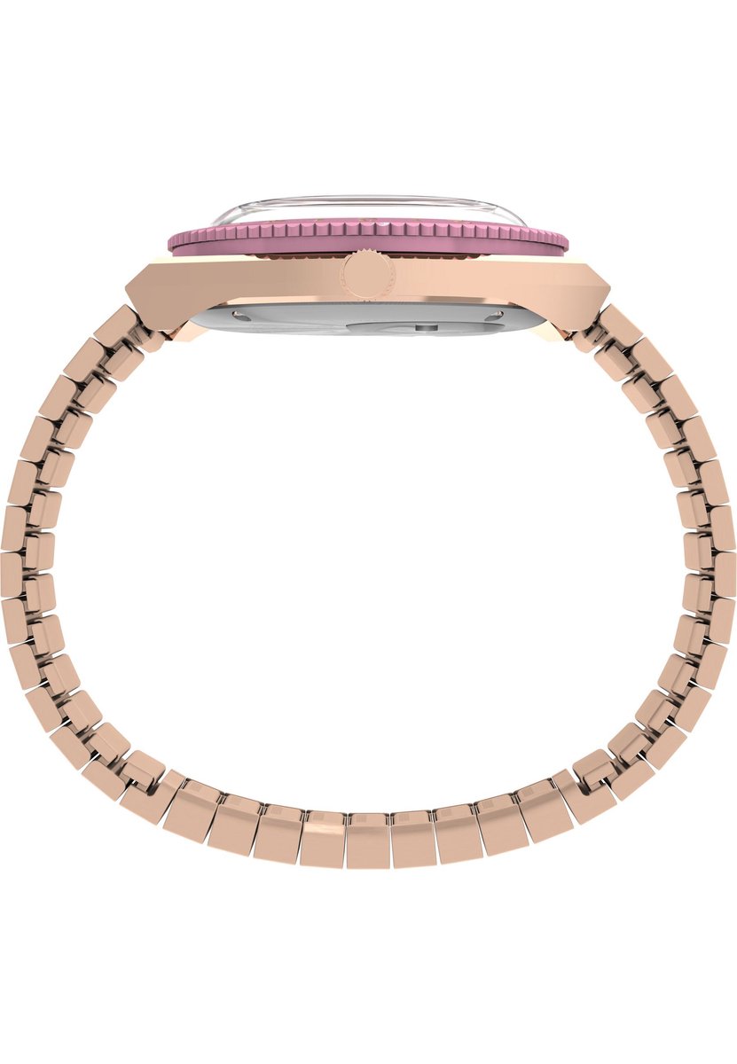 Timex Q Timex X Peanuts - In Bloom Quartz Analoog Horloge Roségouden Toon Kast: 100% Roestvrij Staal | Armband: 100%Roestvrij Staal 36 TW2W83800AJ