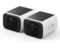 Eufy S220 SoloCam 2K Draadloze Beveiligingscamera – 2 Solar Camera’s – Wit
