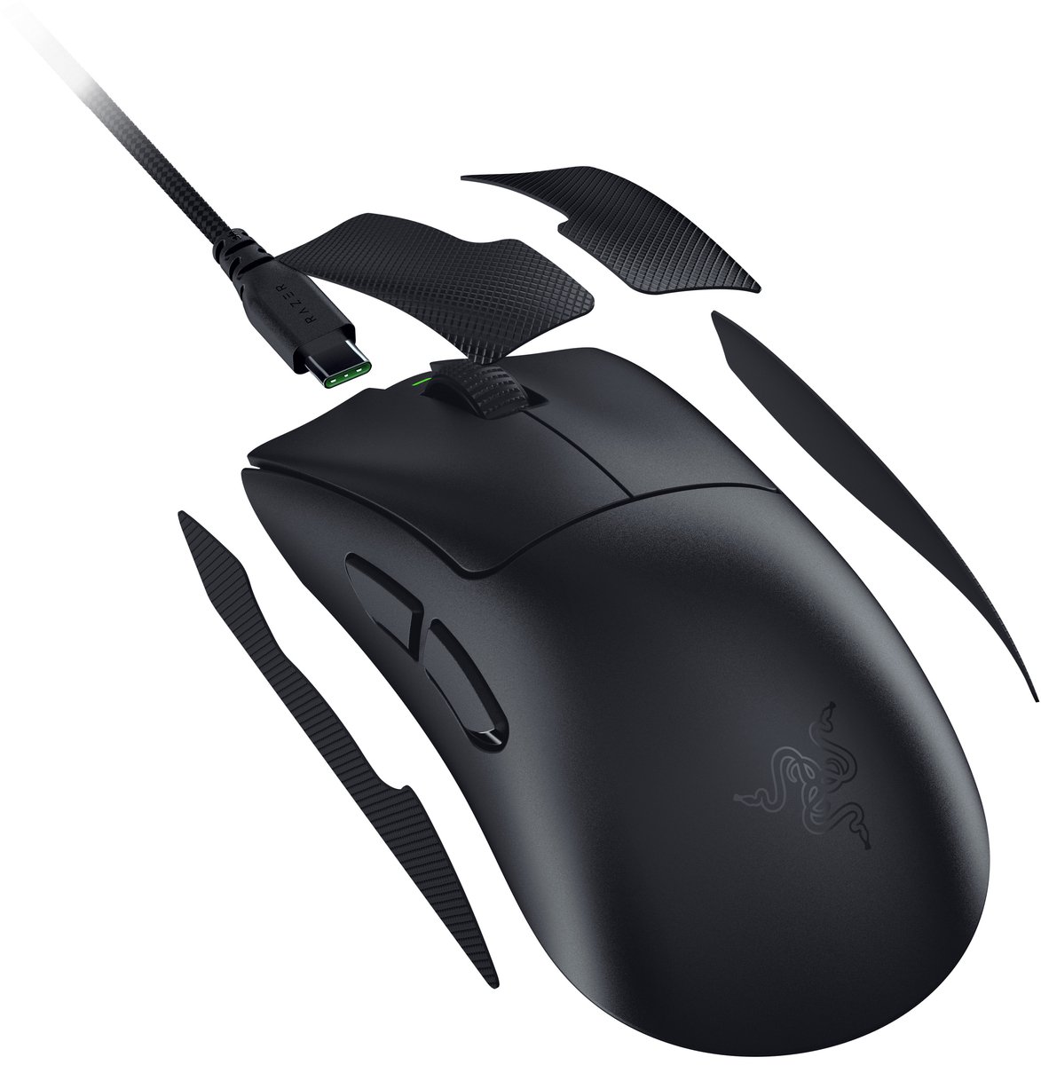 Razer DeathAdder V4 Pro - Draadloze Gaming Muis - Ultralicht 56 g - 45.000 DPI - Optisch - Zwart thumbnail 8