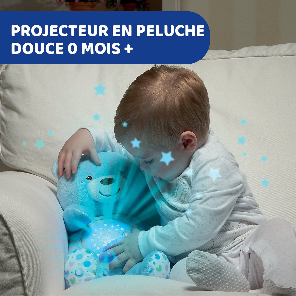 Knuffel projector Baby Bear First Dreams blauw – foto 7