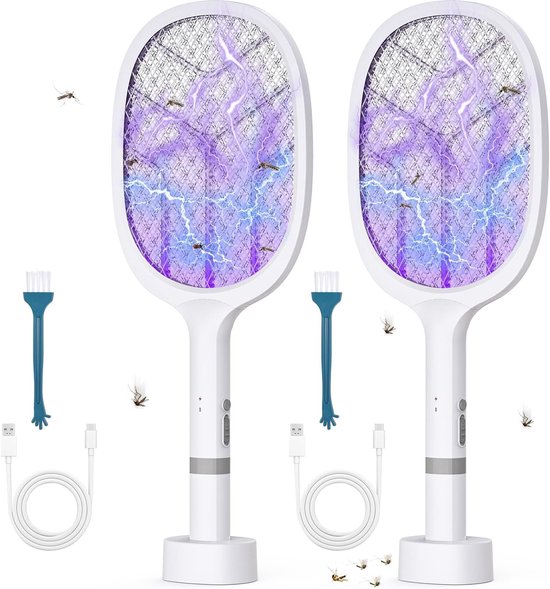Elektrische vliegenmepper – Oplaadbare insectenverdelger – Muggenmepper ...
