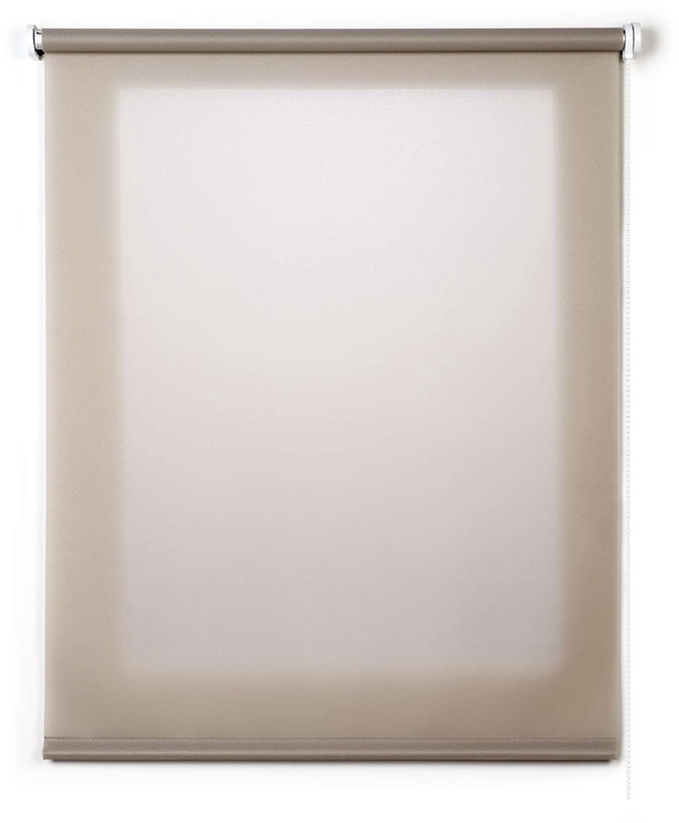 Storesdeco - Rolgordijnen, Doorschijnend rolgordijn stenen kleur, 180x250 cm