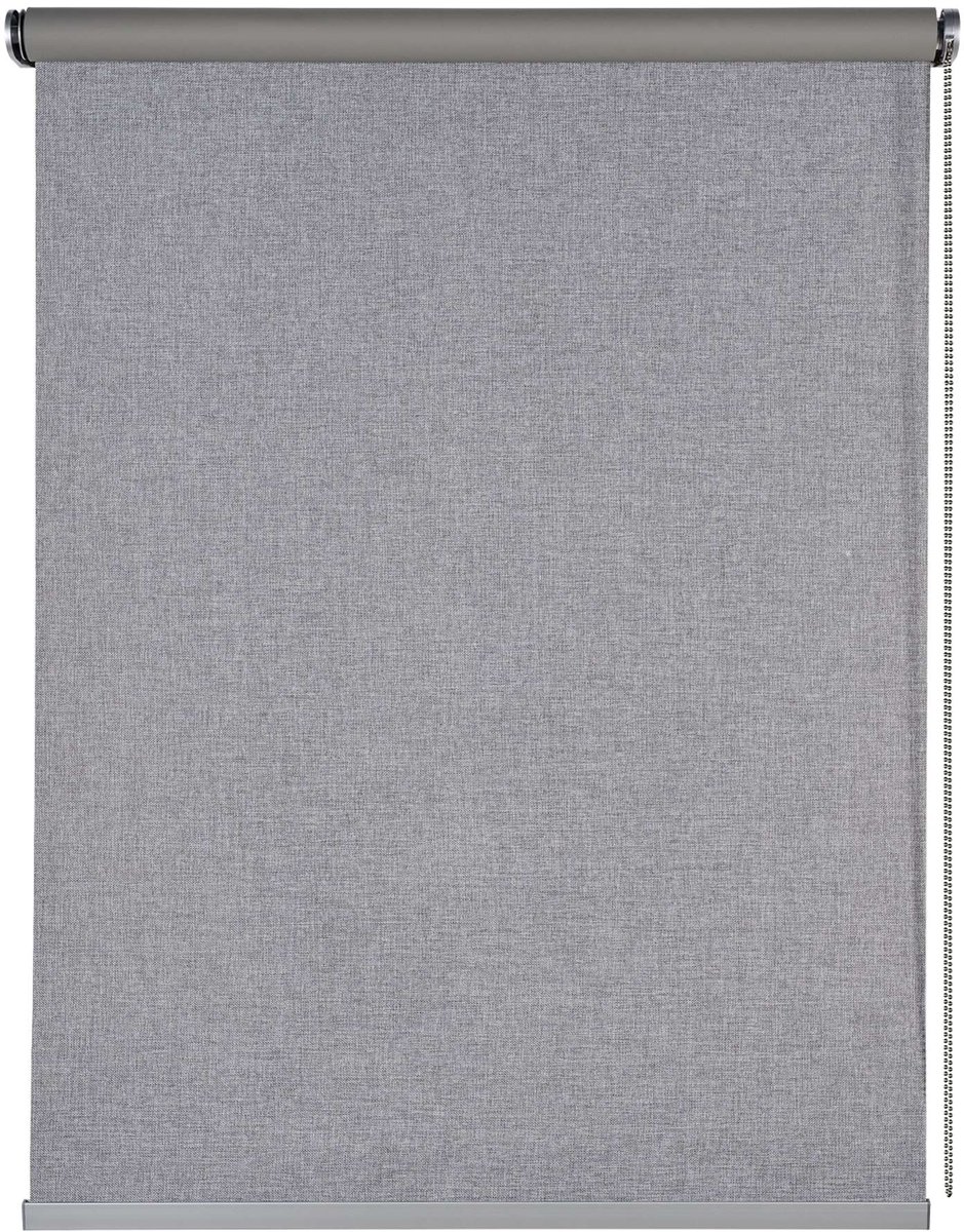 Storesdeco - Opaco Rolgordijnen Blackout Premium met aluminium afwerkingen Grijs 180x250 cm