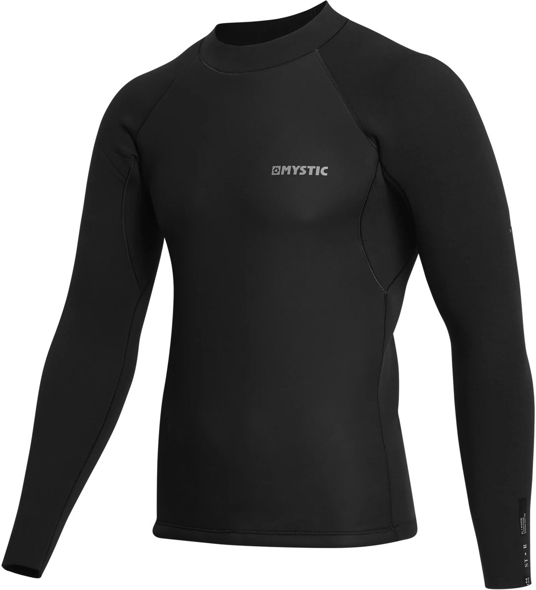 2025 Mystic Mannen Star 2mm Surftop Met Lange Mouwen - Zw