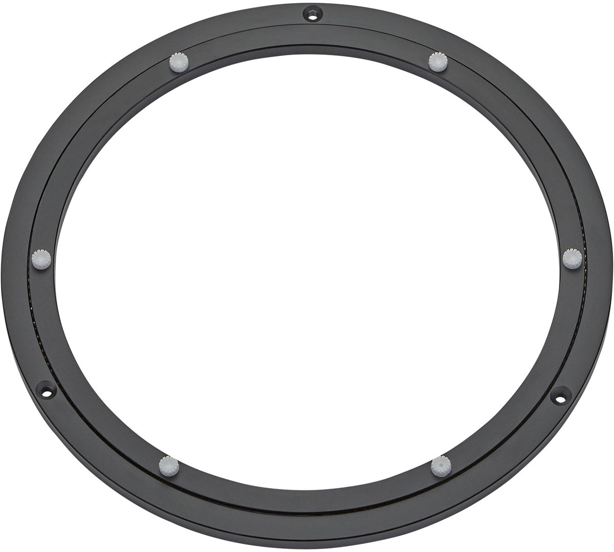 Aluminium draaikrans zwart Ø 300 mm belastbaar tot 60 kg, draaikrans robuust, kogelgelagerd, roestvrij Draaiplateau voor draaiplateaus