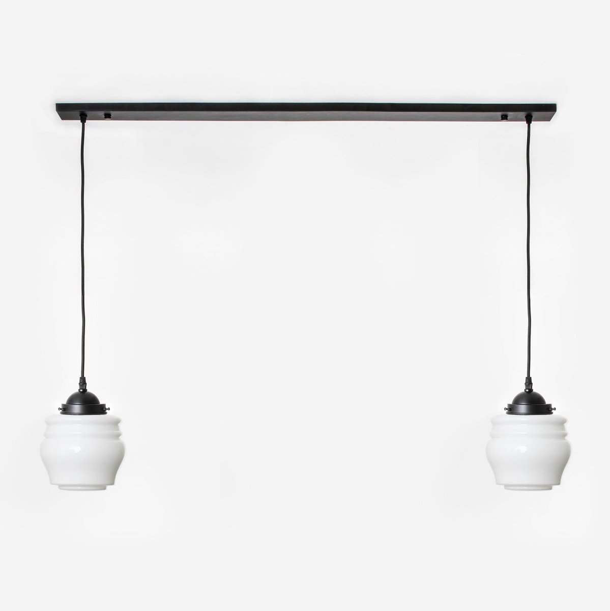Coloured by Art 2 x Bloemknop lampen aan plafondbalk Moonlight - Art Deco Trade Wit
