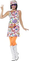 SMIFFYS - Cool jaren 60 hippie kostuum voor vrouwen - M - Volwassenen kostuums