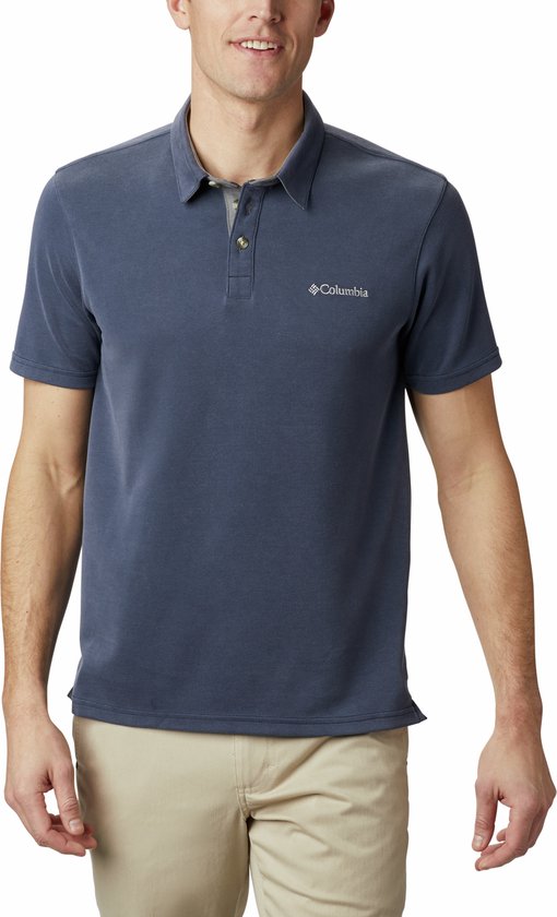 Columbia Nelson Point™ Polo - Polo Shirt - Heren Polo - Blauw - Maat XXL