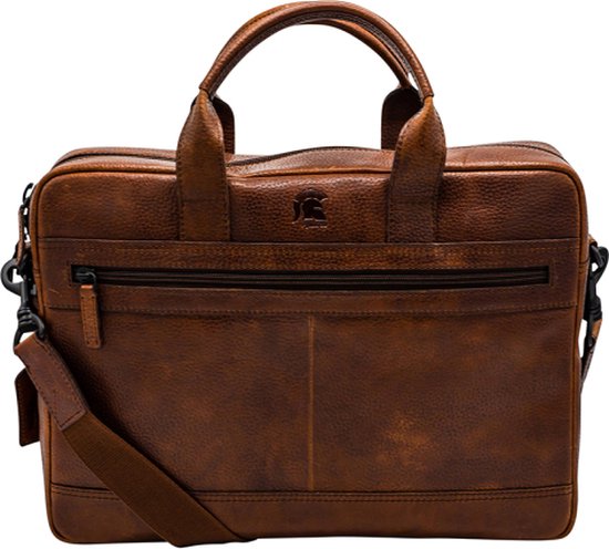 STILORD Alberto Laptoptas 15,6 Heren Leer Grote Aktetas voor Werk DIN A4 Map Laptop Bag Schoudertas met Trolley-Houder Echt Leder Kleur:zamora - bruin STILORD Alberto Laptoptas 15,6 Heren Leer Grote Aktetas voor Werk DIN A4 Map Laptop Bag Schoudertas met Trolley-Houder Echt Leder Kleur:zamora - bruin