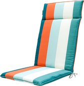 Madison - Coussin Chaise De Jardin Dossier Haut 120x50 - Blauw - Vivero Sea Blue