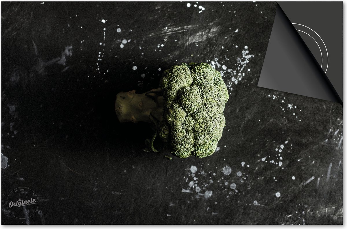 Inductie beschermer 65x52 - afdekplaat inductie mat - Dietrix Kookplaat beschermer - DELUXE - Groente en Fruit - Broccoli