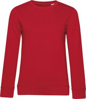 Organic Inspire Crew Neck Sweater Women B&C Collectie Rood maat S