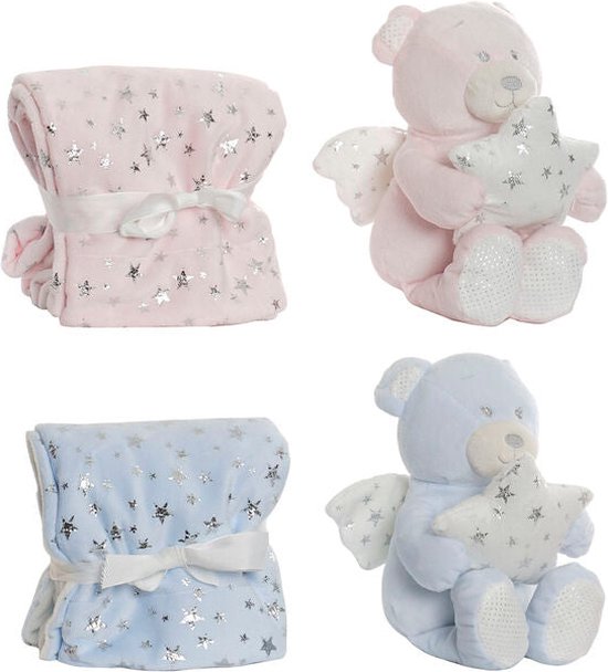 Geschenkset voor baby's DKD Home Decor Polyester (2 Stuks)