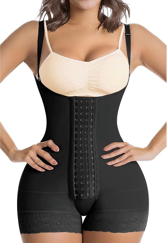 Livvi Wear - Full Body Shapewear Verstelbaar - Maat L - Zwart - Shaper - Corrigerend ondergoed voor billen, buik en taille