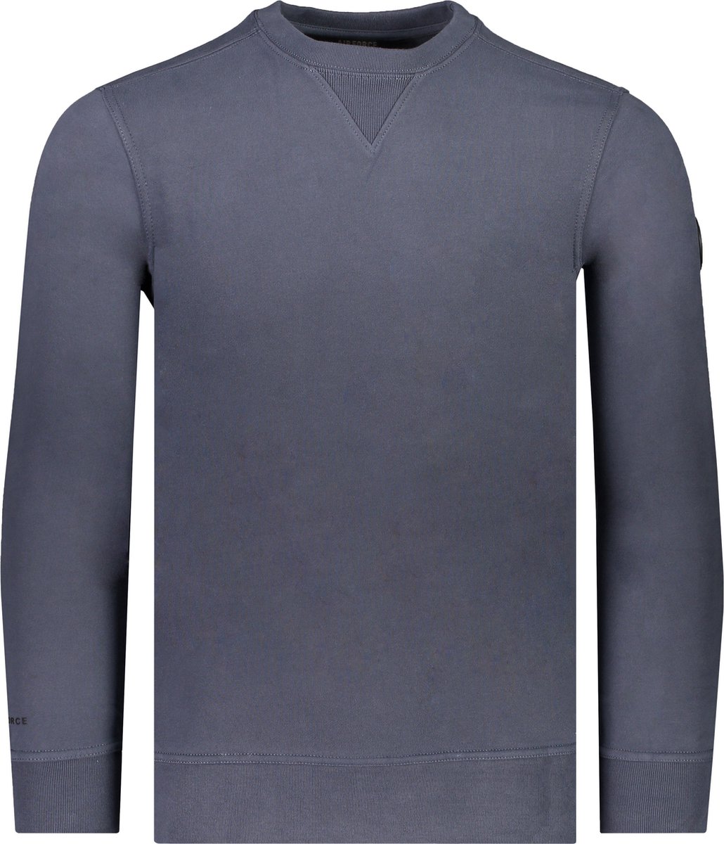 Airforce Sweater Blauw Normaal - Maat L - Mannen - Lente/Zomer Collectie - Katoen