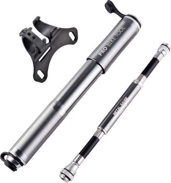 Mini Pompe à Vélo Avec Manomètre 120 PSI - Portable Pour Valves Schrader Et Presta - 7