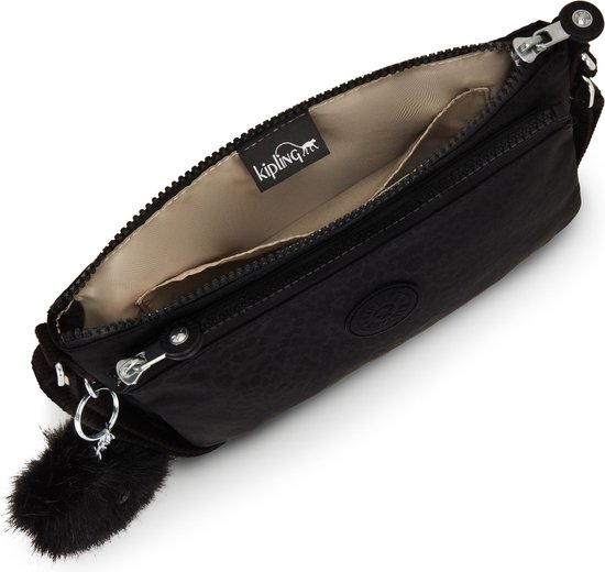 Kipling Mikaela shimmerin sport Petit sac à bandoulière 23,5 x 15 x 4 cm Zwart