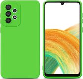 Cadorabo Hoesje geschikt voor Samsung Galaxy A52 (4G / 5G) / A52s in FLUID GROEN - Beschermhoes gemaakt van flexibel TPU silicone Cover Fluid Case