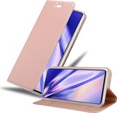 Cadorabo Hoesje voor Xiaomi 11T / 11T PRO in CLASSY ROSE GOUD - Beschermhoes met magnetische sluiting, standfunctie en kaartvakje Book Case Cover Etui