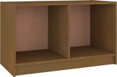 vidaXL - Tv-meubel - 70x33x42 - cm - massief - grenenhout - honingbruin