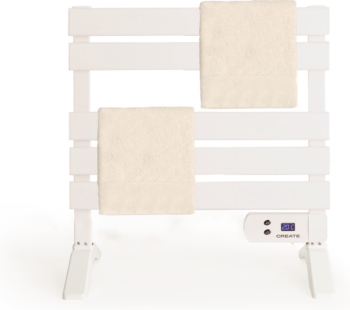 CREATE - Elektrisch handdoekenrek 150W, Zonder planchetten - Wit - WARM TOWEL MINI