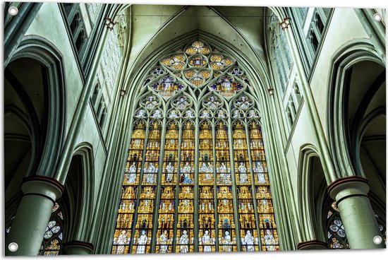 WallClassics - Tuinposter – Kloosterkerk - Duitsland - 90x60 cm Foto op Tuinposter (wanddecoratie voor buiten en binnen)