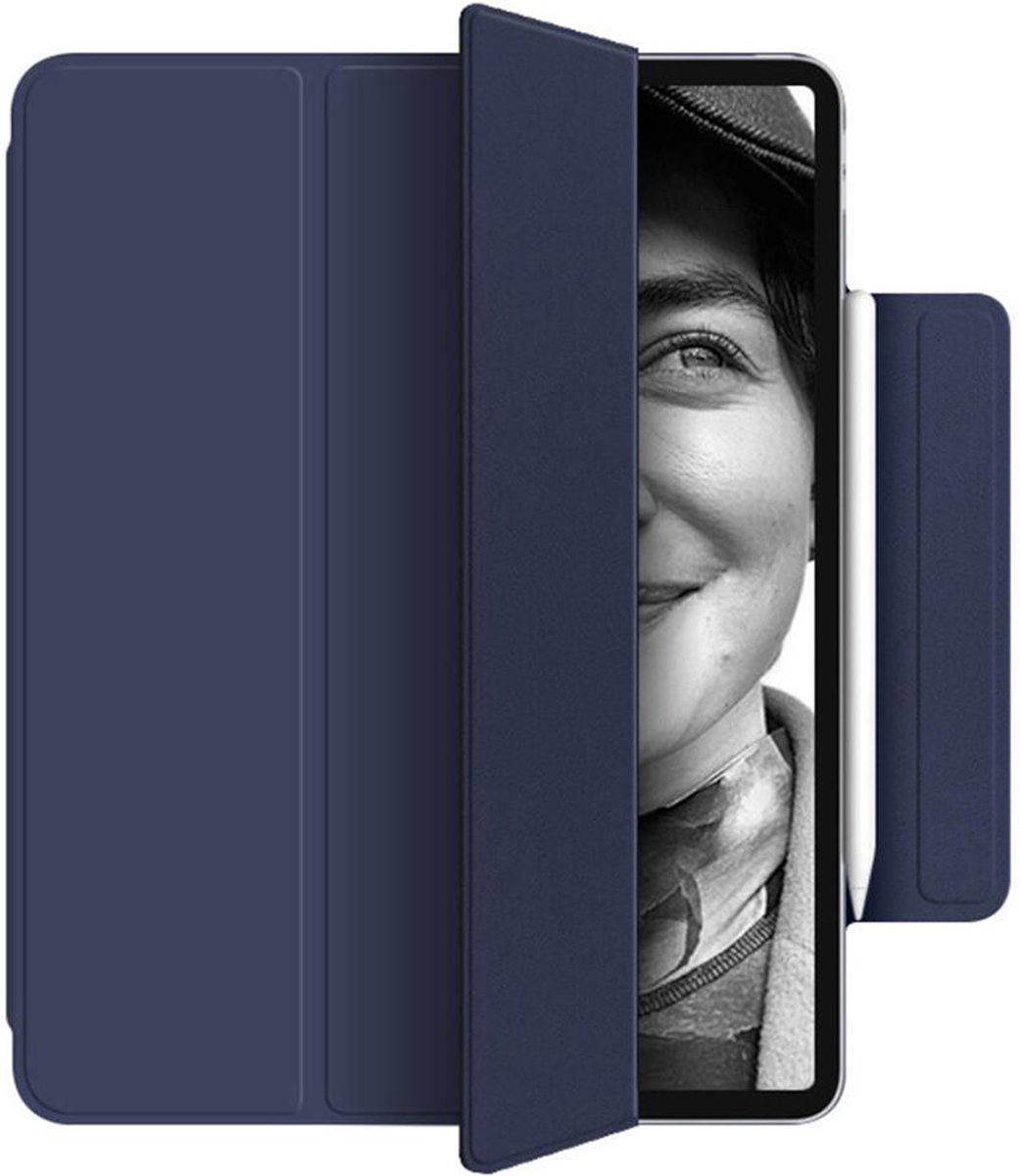 Shop4 - iPad 10.9 (2022) Hoes - Magnetische Smart Cover Donker Blauw