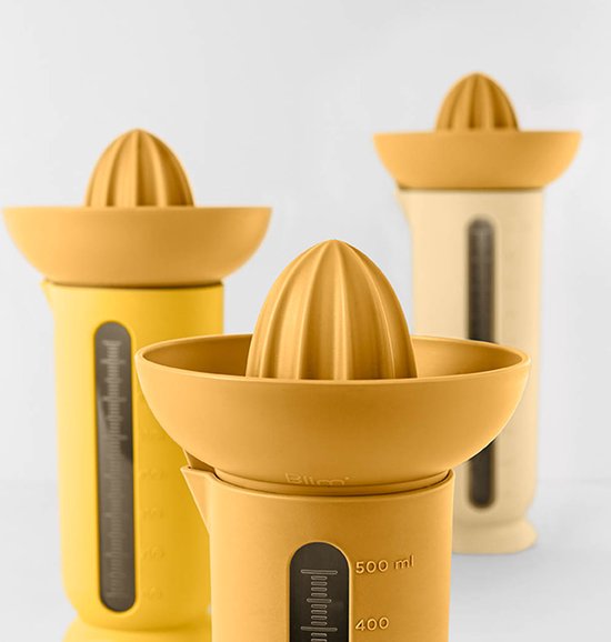 Citruspers Ufo - Handmatig- Kunststof - Ø 15 x 15 x 23 cm - donker woestijn geel van Merkloos — afbeelding 3