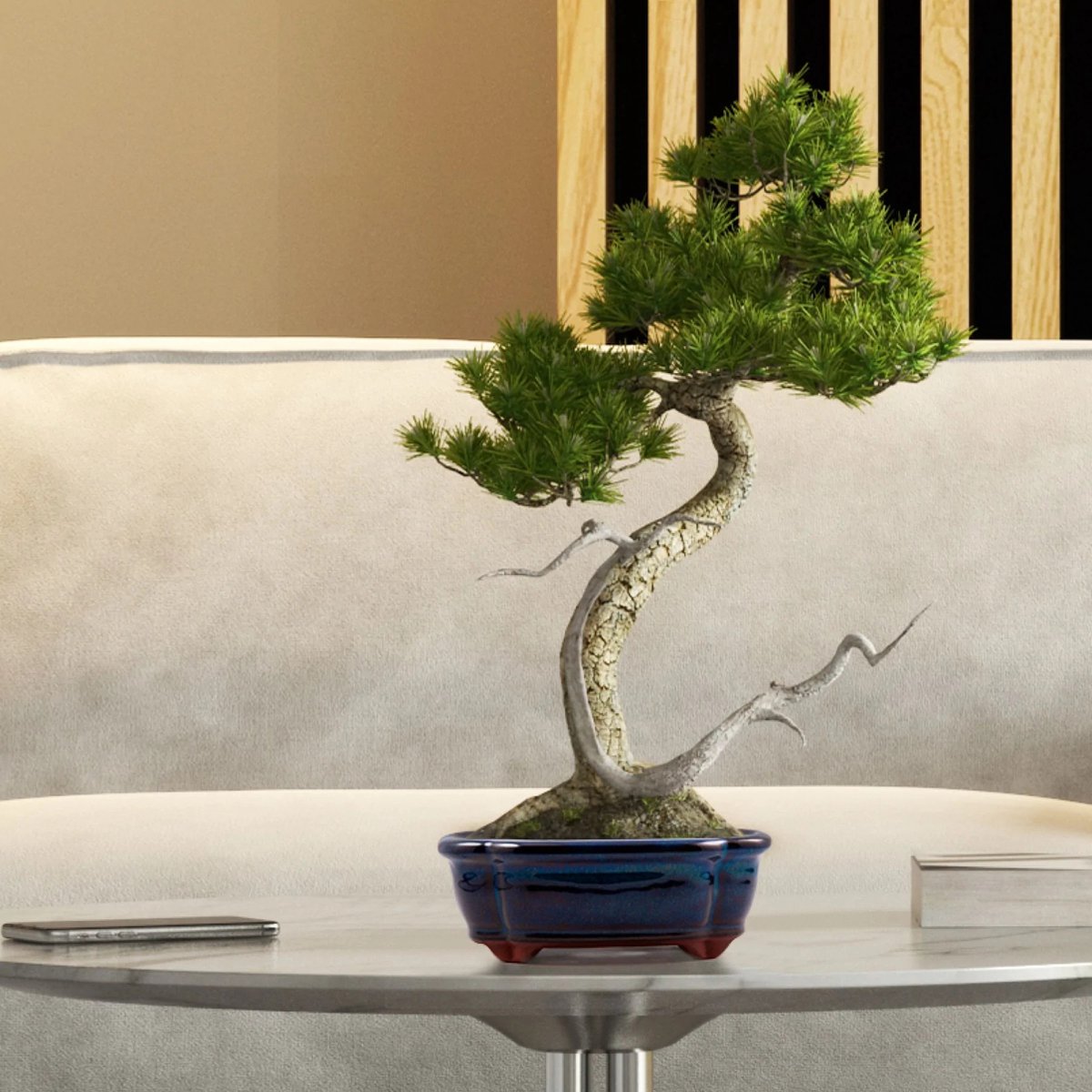 Bonsaischaal blauw ovaal 45cm – Bonsai Shop