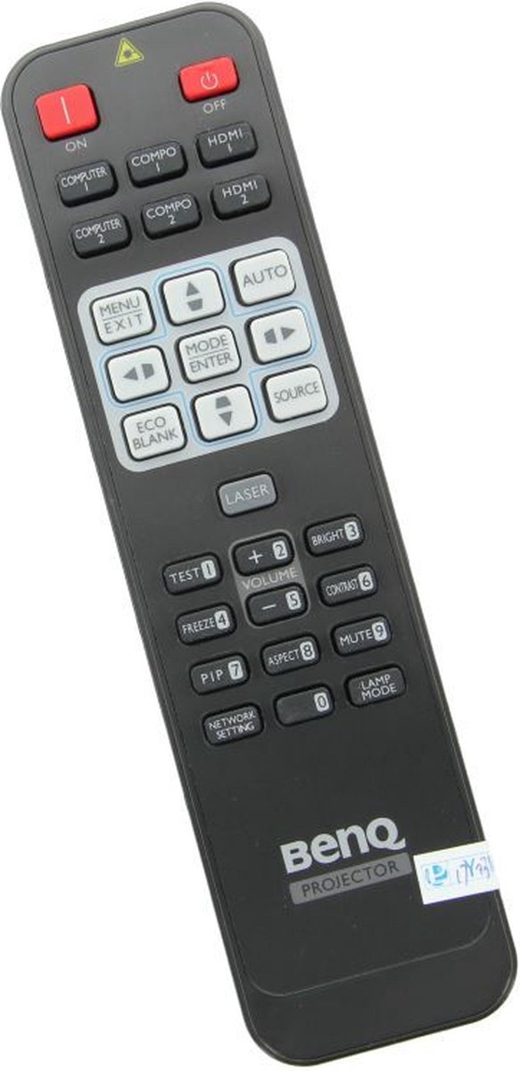 Afstandsbediening geschikt voor de BENQ MX723 beamer, vervangt 5J.JA606.001 / RCA022 / 5J.J8A06.011 / RCA021J
