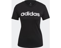 Adidas Adidas Sportswear LOUNGEWEAR Essentials Slim Logo T-shirt - Dames - Zwart- M
