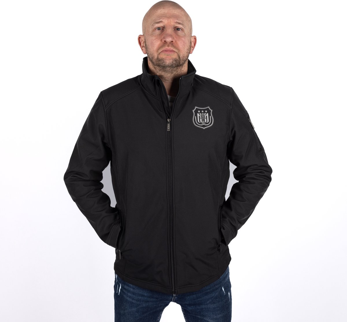Zwarte casual regenjas RSC Anderlecht maat XXL