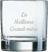 Whiskeyglas gegraveerd - 38cl - La Meilleure Grand-mère
