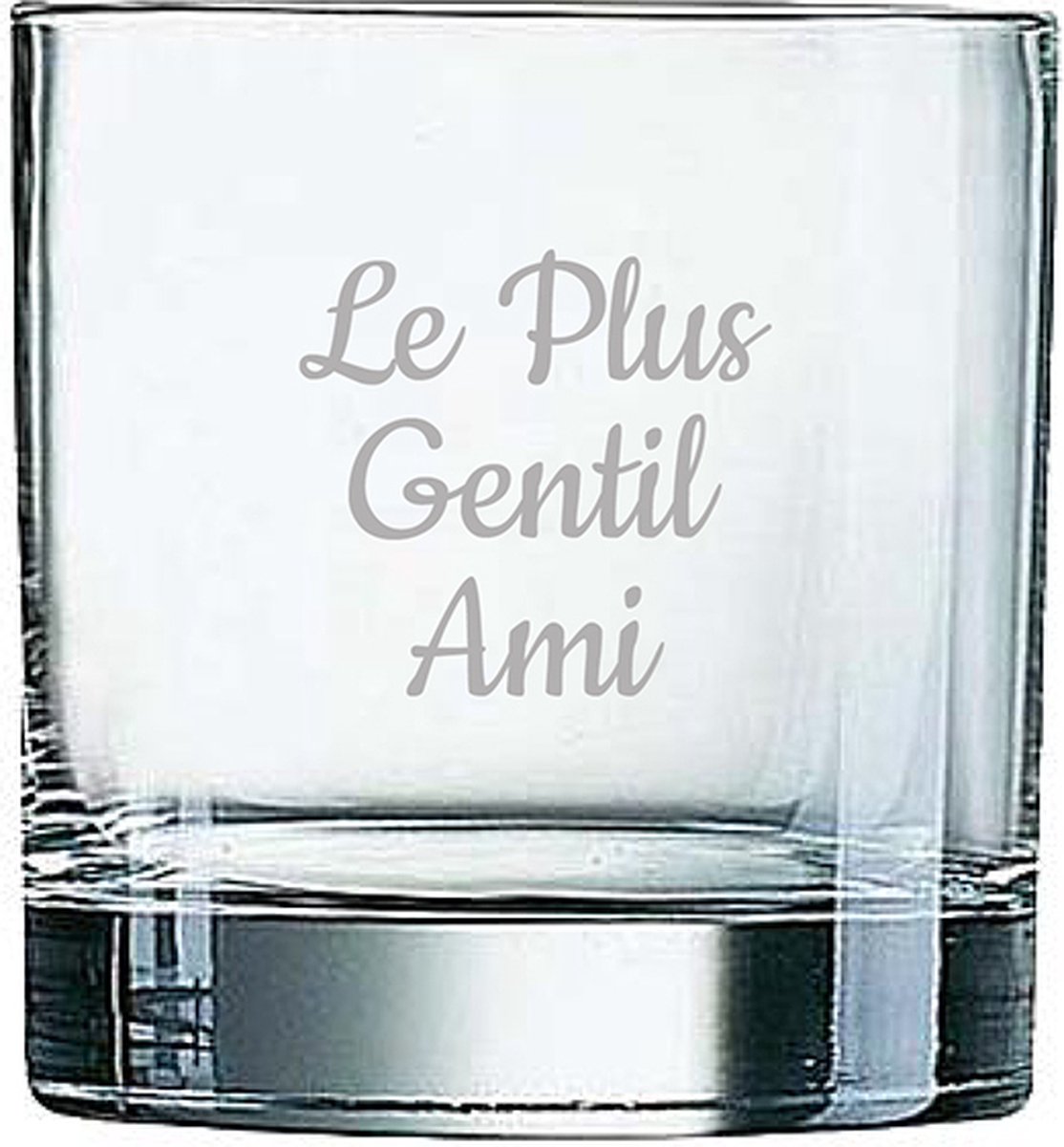 Whiskeyglas gegraveerd - 38cl - Le Plus Gentil Ami
