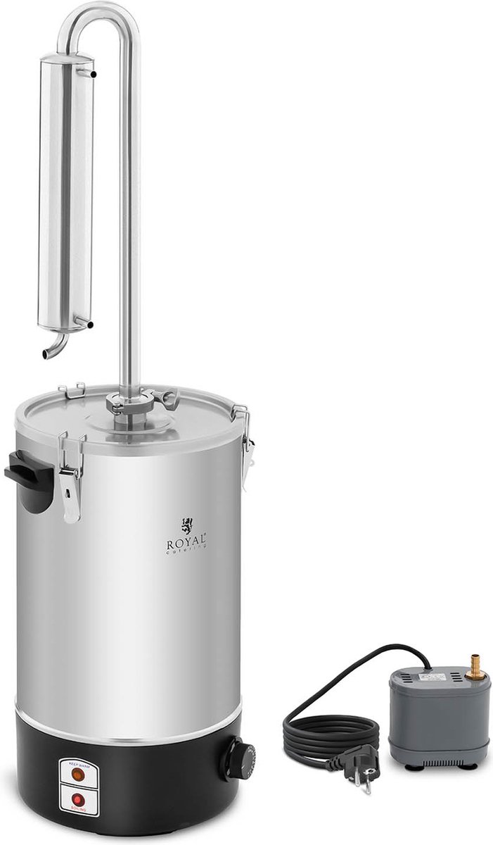 Destilleerder - Water - 20 L - Roestvrij staal - Royal Catering