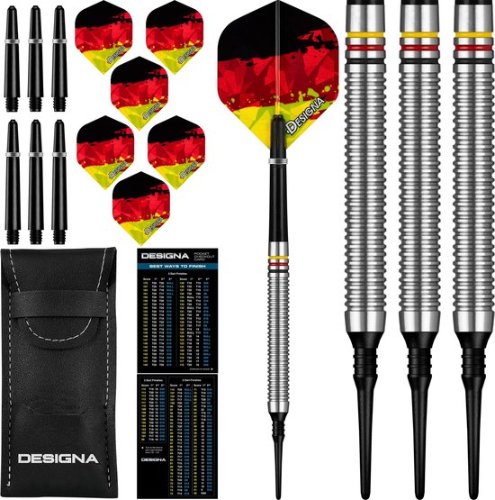 Patriot X Germany 90% Soft Tip – Dartpijlen – 20 Gram
