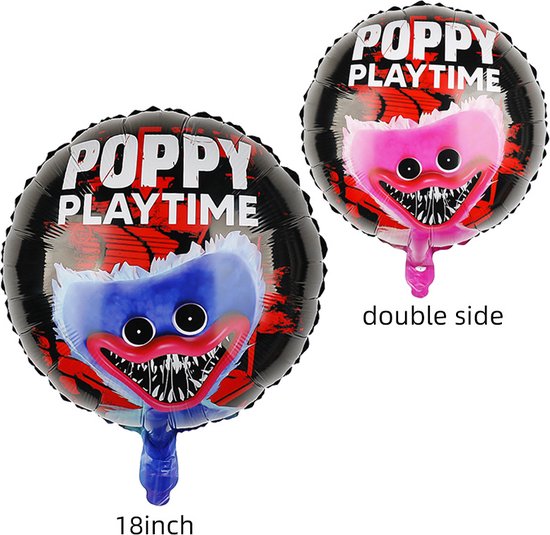 Loha- party® Thema Poppy Playtime Set de ballons en aluminium de décoration  rose 