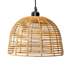 Rotan / Rieten Hanglamp - Handgemaakt - Naturel - ⌀30 cm