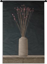 Tenture murale - Tissu mural - Vase - Nature morte - Fleurs - 120x180 cm - Tapisserie