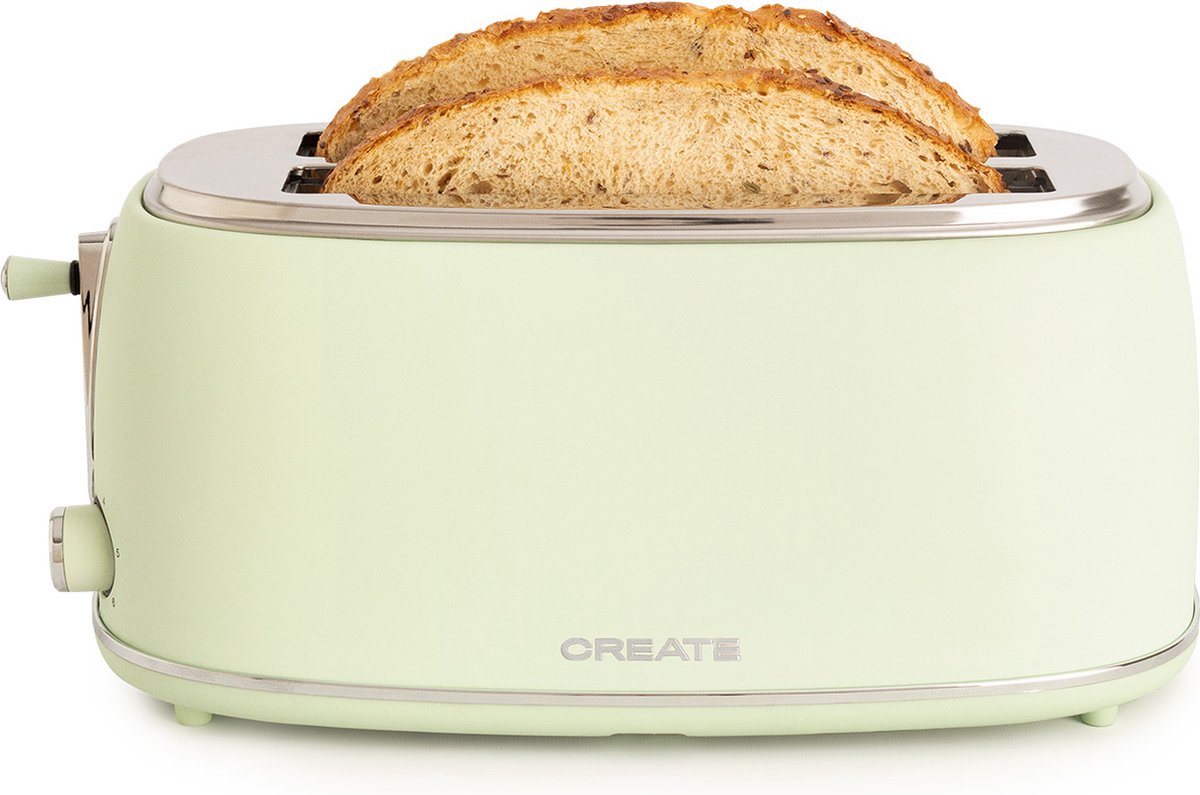 CREATE - TOAST RETRO STYLANCE XL - Broodrooster met twee lange sleuven ...